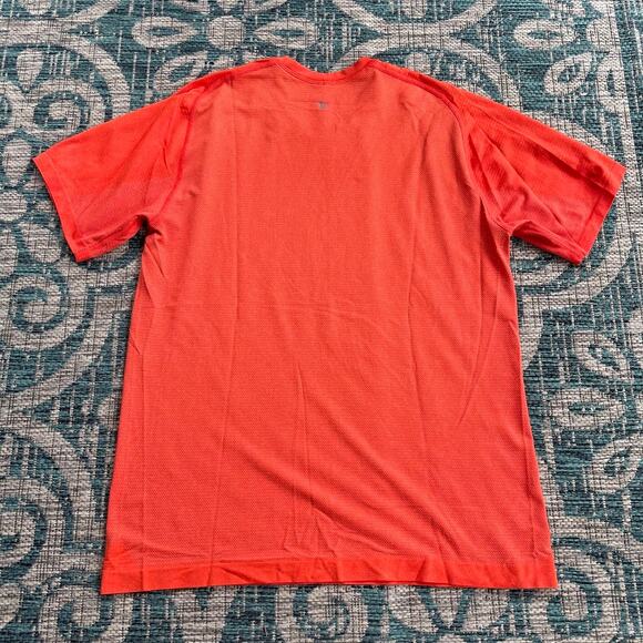 Lululemon Metal‎ Vent Tech Short Sleeve Shirt in Neon Orange - Size L - Picture 3 of 10